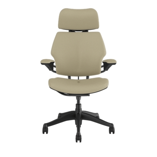 humanscale freedom leather mineral chair