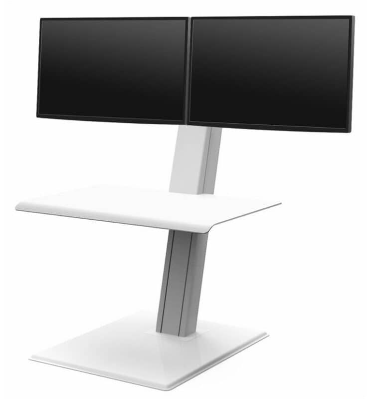 humanscale quickstand eco dual white