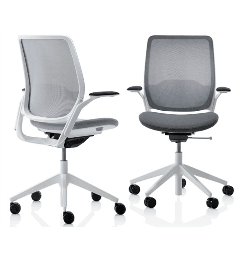 Orangebox Eva White chairs