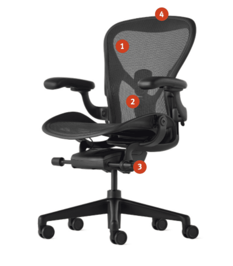Herman miller aeron specification