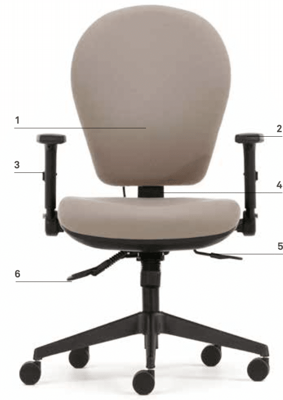 Torasen Opus Xtra Office chair front view