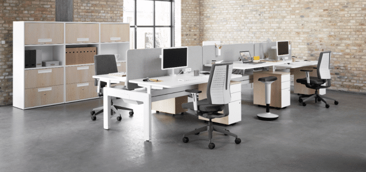 Senator Freelex chairs shown in an office