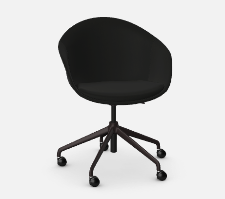 Allermuir Kin Fully Upholstered Tub Chair with a 5 Star swivel base