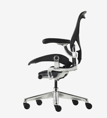 Herman Miller Aeron Onyx Polished side view