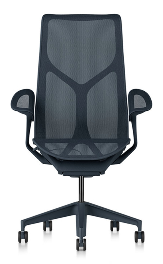 Herman Miller Cosm High Back Office Chair, Nightfall, Leaf Arms