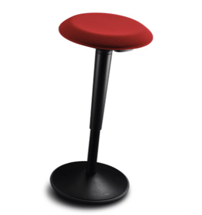 sedus se:fit stool black with red seat
