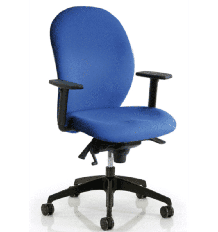 verco ergoform round back office chair