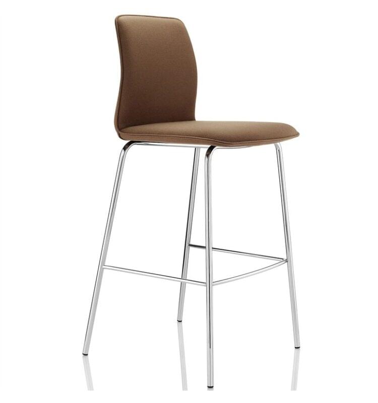 Boss Design Arran Upholstered Bar Stool Chrome 4 Leg