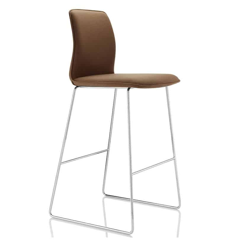 Boss Design Arran Upholstered Bar Stool Skid Frame