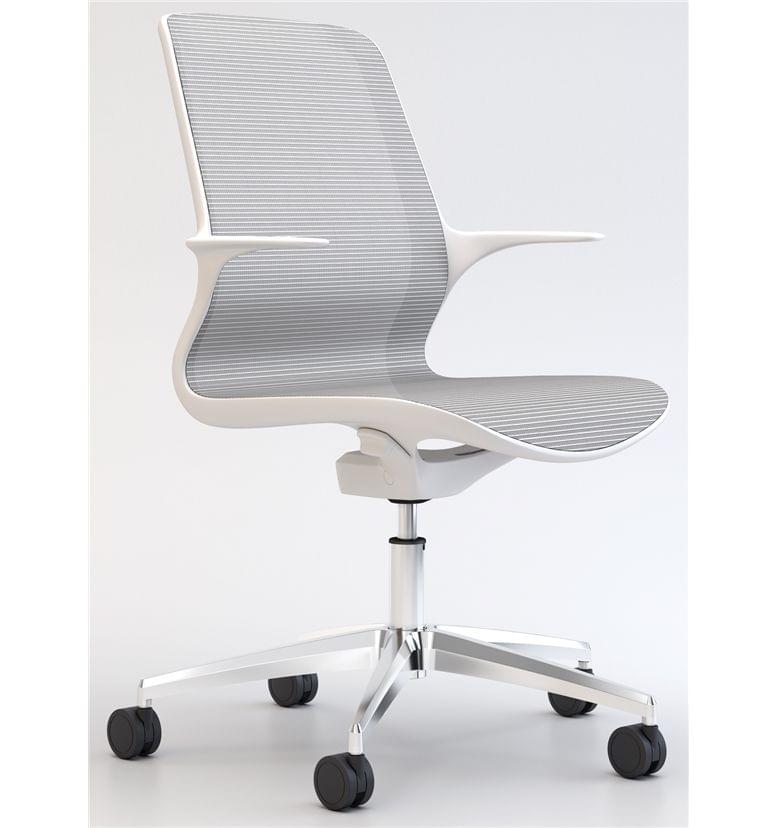 Elite Tempo white mesh office chair
