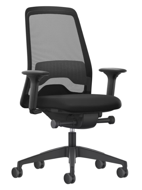 New Interstuhl Every is1 EV211 Synchronous Mesh Office Chair, Jet Black Edition,