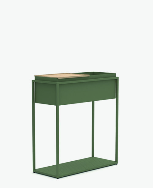 Allermuir crate Planter angled view