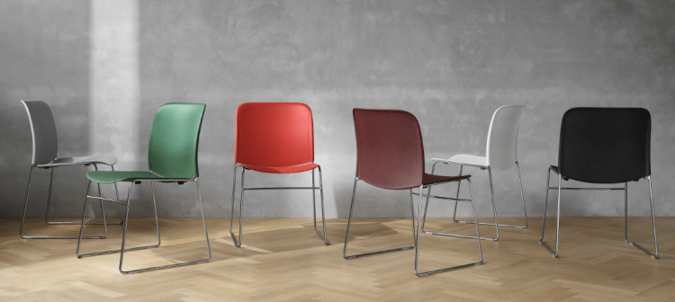 Senator Densiti Pastic Stacking Chairs in colours
