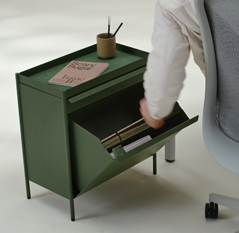 Herman Miller OE1 storage trolley open draw