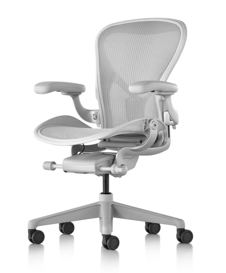 Herman Miller Aeron, Mineral Finish, Dark Mineral Base, Size A (Small)