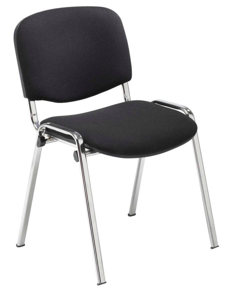 Club Stacking Chair with Chrome Frame
