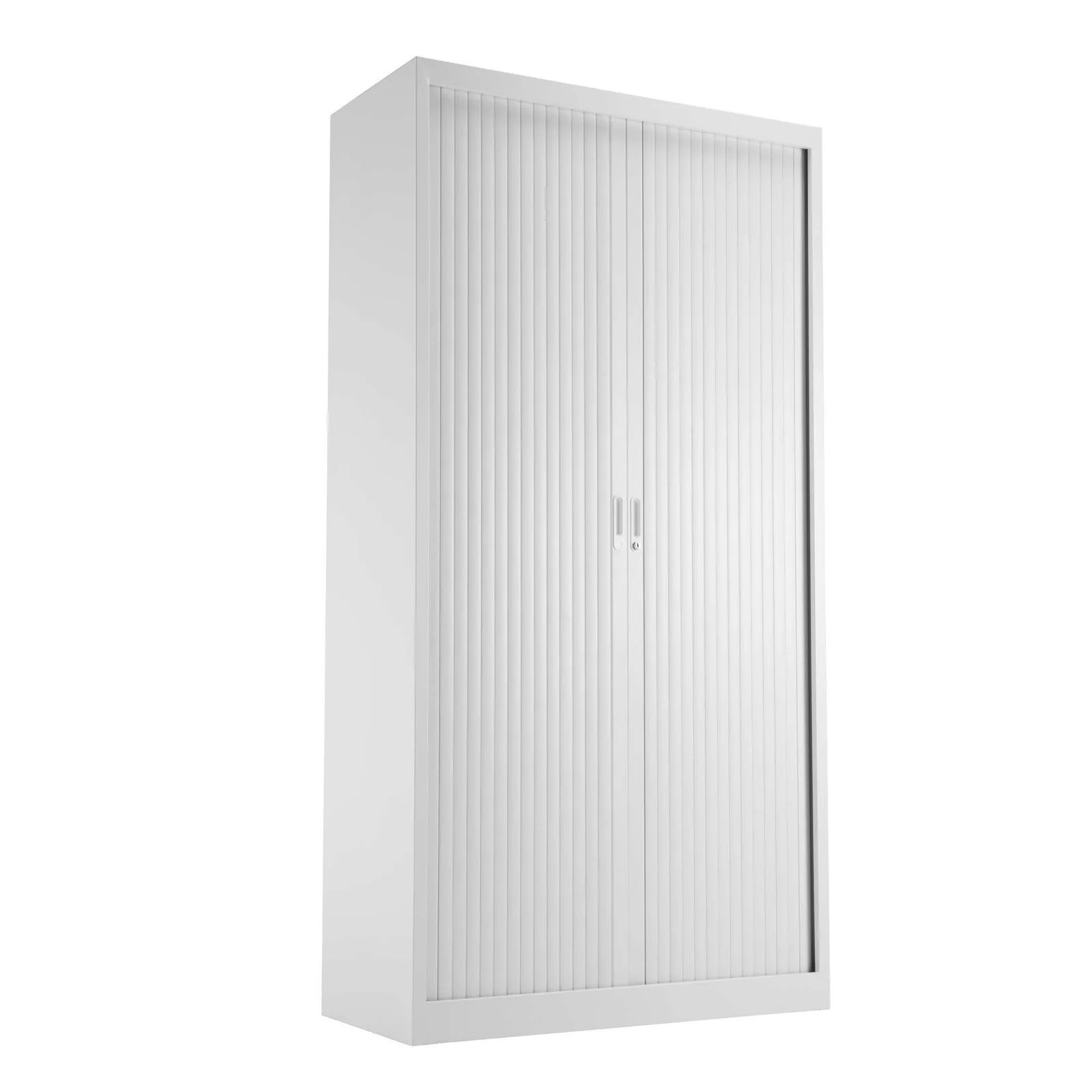 TC Tall Steel Open Tambour White